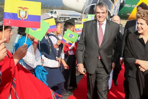 Presidenta Dilma Rousseff na chegada ao Equador para a reunião da Celac Roberto Stuckert Filho/PR
